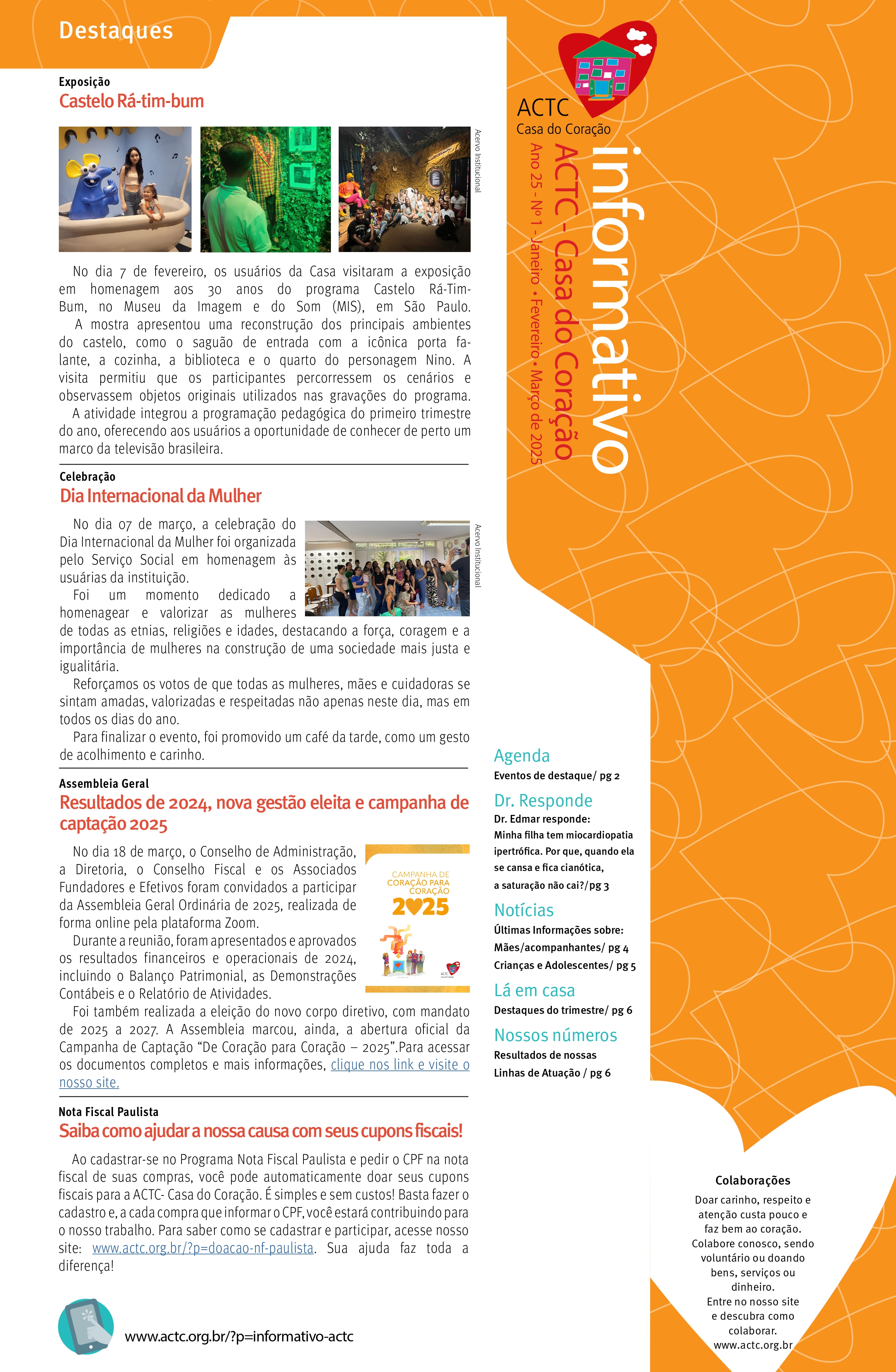 Informativo ACTC - Casa do Coração